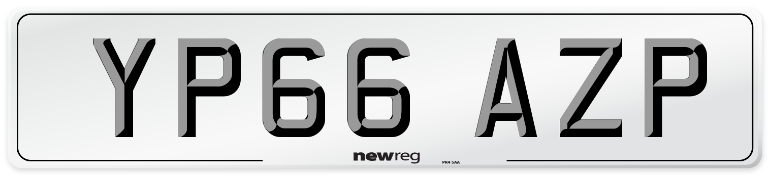 YP66 AZP Number Plate from New Reg